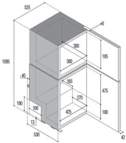 Vitrifrigo DP150i Kompressor-Kühlschrank Mit Gefrierfach, 150L, 12/24V, 65W, Schwarz -Campingausrüstung 100326 0 2