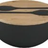 Brunner Greenkick Salatschüssel Mit Besteck, Ø25cm, Schwarz -Campingausrüstung 100704 0