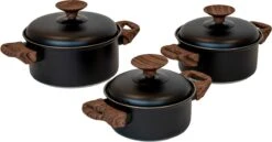 Bo-Camp Stewert Topfset, 3-teilig, Schwarz