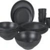 Bo-Camp Orville Geschirr-Set, 16-teilig, Anthrazit
