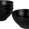 Bo-Camp Orville Müslischale, 4-teilig, Schwarz, Ø 15 Cm -Campingausrüstung 101197 0