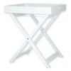 Zeller Beistelltisch Mit Tablett, Weiß -Campingausrüstung 101250 0