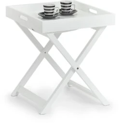 Zeller Beistelltisch Mit Tablett, Weiß -Campingausrüstung 101250 0 3