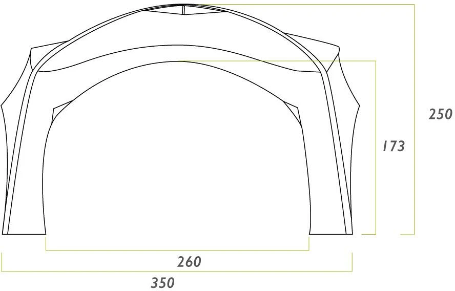 Zempire Aerobase 3 + 1 Wall V2 Zelt-Pavillon, 350x350cm, Grün 9 Zempire Aerobase 3 + 1 Wall V2 Zelt-Pavillon, 350x350cm, Grün – Bild 7