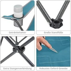 KingCamp Tanger Faltstuhl -Campingausrüstung 10151 2