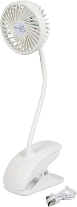 Bo-Camp Flex Tischventilator, USB, 1200mAh, Weiß