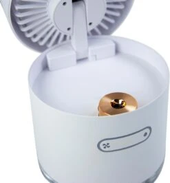 Bo-Camp Fan Tischventilator Mit Luftbefeuchter, USB, 2000mAh, Weiß -Campingausrüstung 101623 0 12