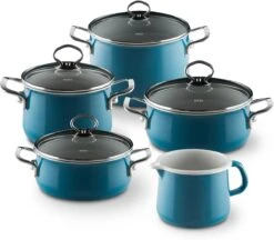 Riess Emaille Topfset -Campingausrüstung 10283 2