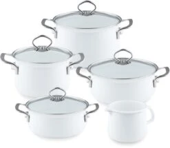 Riess Emaille Topfset -Campingausrüstung 10283 3