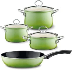 Riess Emaille Topfset -Campingausrüstung 10283 9
