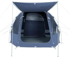 Tambu Suti Familien Tunnelzelt TC, 4 Personen, 450x260x195cm, Grau/blau -Campingausrüstung 103169 0 1