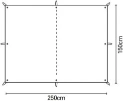 Terra Nova Tarp Ultra 1, 250x150cm, Grau -Campingausrüstung 104260 0 3