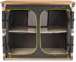 Zempire Eco Twin V2 Campingschrank, Bambusplatte, 100x49x82cm -Campingausrüstung 104500 0 2