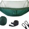 Origin Outdoors Pop Up Moskitonetz Hängematte, Dunkelgrün -Campingausrüstung 105578 0