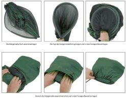 Origin Outdoors Pop Up Moskitonetz Hängematte, Dunkelgrün -Campingausrüstung 105578 0 3