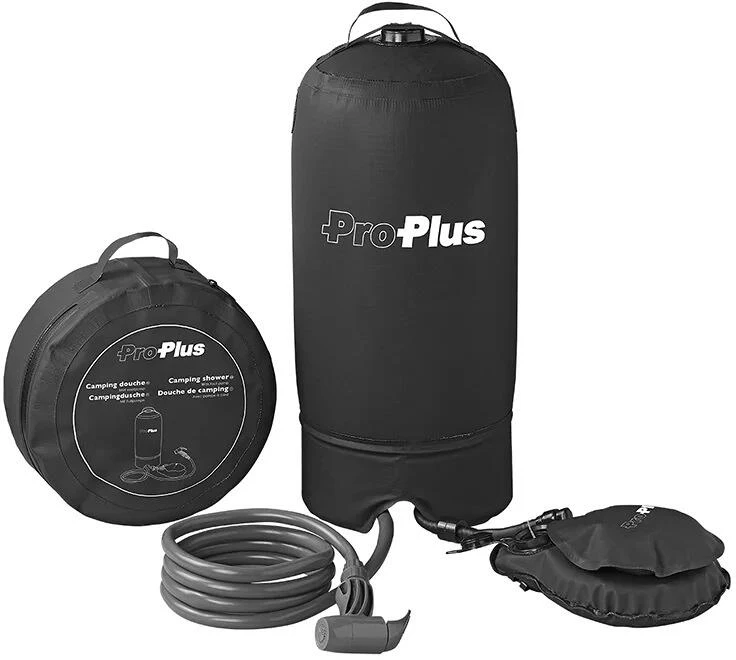 Pro Plus Campingdusche Mit Fußpumpe, 11L, Schwarz 3 Pro Plus Campingdusche Mit Fußpumpe, 11L, Schwarz