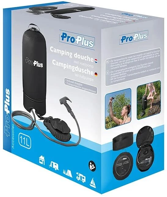 Pro Plus Campingdusche Mit Fußpumpe, 11L, Schwarz 9 Pro Plus Campingdusche Mit Fußpumpe, 11L, Schwarz – Bild 7