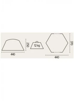 Trigano Gazebo Shelter, 440x370x250cm -Campingausrüstung 110560 0 3