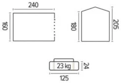 Trigano Mehrzweckzelt, Grau -Campingausrüstung 110702 0 2
