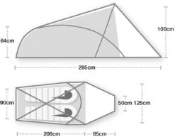 Terra Nova Voyager Geodätzelt, 2 Personen, 295x125cm, Grün -Campingausrüstung 113744 0 5