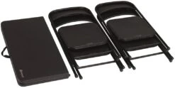 Outwell Corda Picknicktisch-Set (4 Stühle, 1 Tisch), Schwarz -Campingausrüstung 113849 0 8