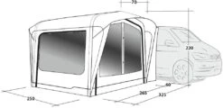 Outwell Crossville 250SA Busvorzelt, 325x250cm, Grün -Campingausrüstung 113856 0 11