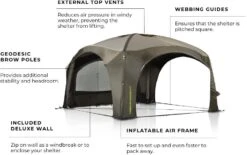 Zempire Aerobase 3 Pro, 350x350cm, Inkl. Seitenwand -Campingausrüstung 114889 0 5
