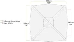 Zempire Aerobase 3 Pro, 350x350cm, Inkl. Seitenwand -Campingausrüstung 114889 0 6