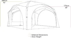 Zempire Aerobase 3 Pro, 350x350cm, Inkl. Seitenwand -Campingausrüstung 114889 0 7