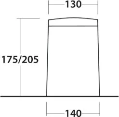 Outwell Upcrest Busvordach, 155-185cm, Grün -Campingausrüstung 115104 0 8