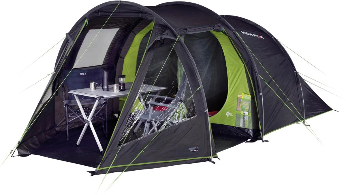High Peak Paxos 4 Tunnelzelt, 4-Personen, 450x240cm, Dunkelgrau/grün 4 High Peak Paxos 4 Tunnelzelt, 4-Personen, 450x240cm, Dunkelgrau/grün – Bild 2
