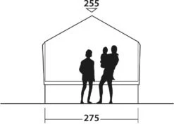 Easy Camp Moonlight Cabin Firstzelt, 10-Personen, 360x275cm, Mondscheingrau -Campingausrüstung 115424 0 12