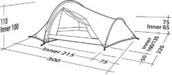Robens Challenger 3XE Tunnelzelt, 3-Personen, 220x300cm, Grün -Campingausrüstung 115462 0 10