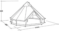 Robens Klondike Grande PRS Rundzelt, 10-Personen, 500x460cm, Grün -Campingausrüstung 115473 0 7