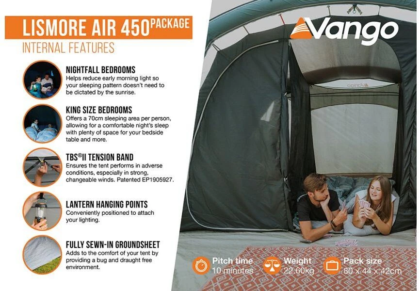 Vango Lismore Air Tunnelzelt, 4-Personen 8 Vango Lismore Air Tunnelzelt, 4-Personen – Bild 6