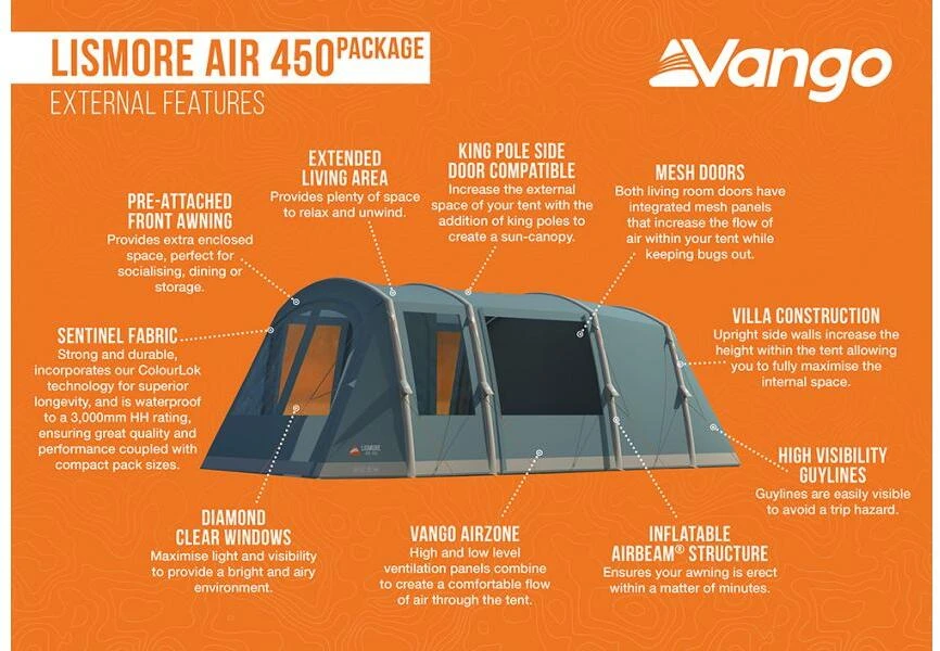 Vango Lismore Air Tunnelzelt, 4-Personen 9 Vango Lismore Air Tunnelzelt, 4-Personen – Bild 7