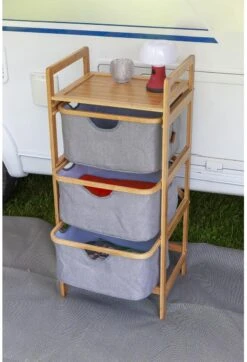 Bo-Camp Selsdon Campingschrank & Rainham Wäschekorb - Camping Wagner Edition -Campingausrüstung 117560 0 5