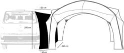 Zempire Connection Tunnel Für Aerobase 3 & Camper Van -Campingausrüstung 117727 0 2