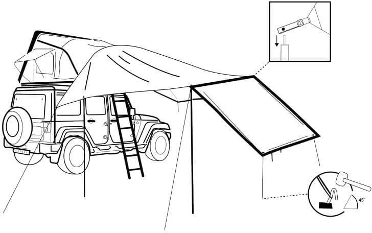 IKamper Windschutz Für Markise Skycamp 2.0 & X-Cover 5 IKamper Windschutz Für Markise Skycamp 2.0 & X-Cover – Bild 3