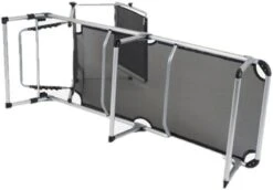 Bo-Camp Campingliege Mit Sonnenschutz, Schwarz -Campingausrüstung 118521 0 4