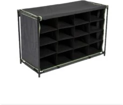 Bo-Camp Organizer Campingschrank, 16 Fächer, Grau