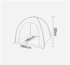 Bo-Camp Lagerzelt, 180x85x185cm, Grau 15 Bo-Camp Lagerzelt, 180x85x185cm, Grau -Campingausrüstung 118875 0 6
