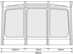 Outdoor Revolution Eclipse Pro 380 Luftvorzelt -Campingausrüstung 118904 0 4