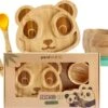Pandoo Kindergeschirr-Set, Bambus & Silikon 1 Pandoo Kindergeschirr-Set, Bambus & Silikon -Campingausrüstung 119953 0 0