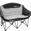 KingCamp Duo Deluxe Faltstuhl, Schwarz/hellgrau -Campingausrüstung 120324 0 0