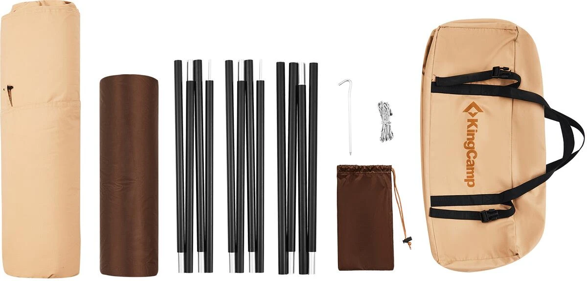 KingCamp Torino II Firstzelt, 1-2 Personen, Beige 13 KingCamp Torino II Firstzelt, 1-2 Personen, Beige – Bild 11