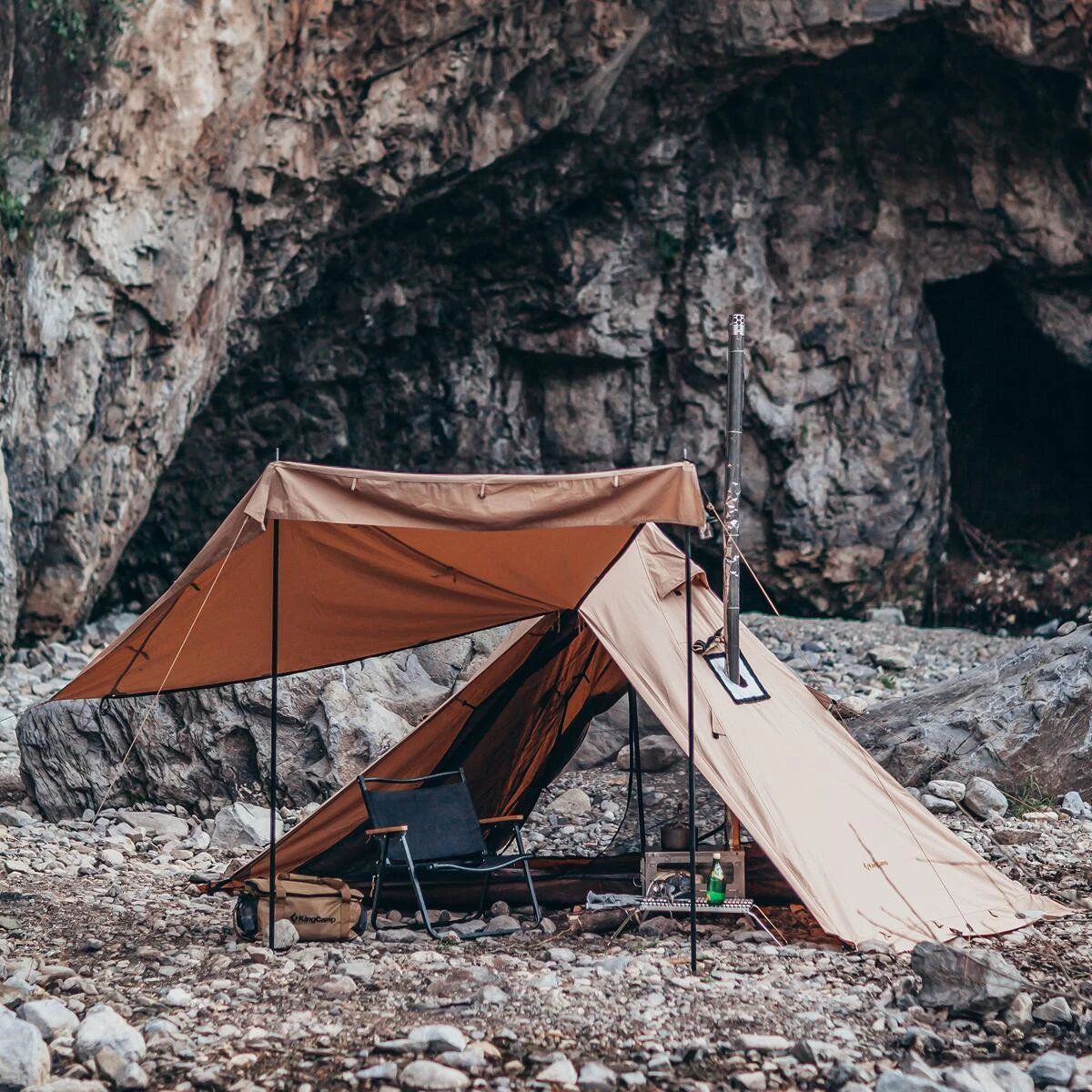 KingCamp Torino II Firstzelt, 1-2 Personen, Beige 8 KingCamp Torino II Firstzelt, 1-2 Personen, Beige – Bild 6