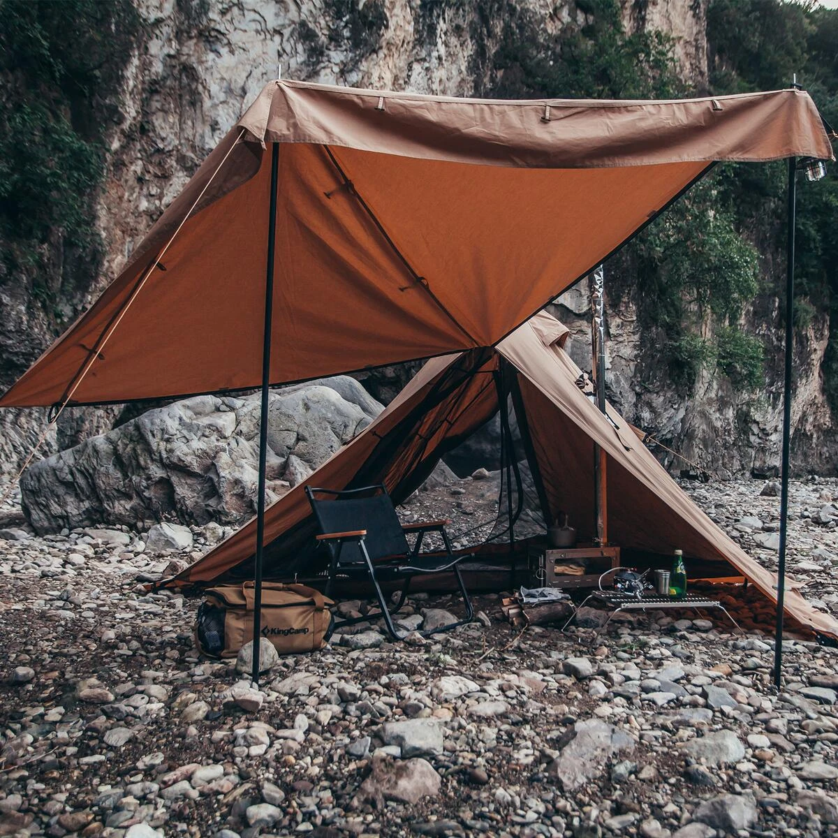 KingCamp Torino II Firstzelt, 1-2 Personen, Beige 9 KingCamp Torino II Firstzelt, 1-2 Personen, Beige – Bild 7