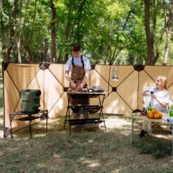 KingCamp Stonehenge Q 500 Camden Windschutz, Beige -Campingausrüstung 120472 0 5