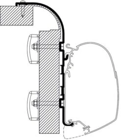 Thule Bailey Markisen-Adapter Für Typ 4200, 5 Halter